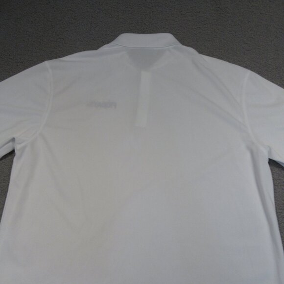 Nike Golf Mens Polo Large White Dri-Fit TGIF Fridays Spell Out Preppy Shirt - Picture 8 of 9